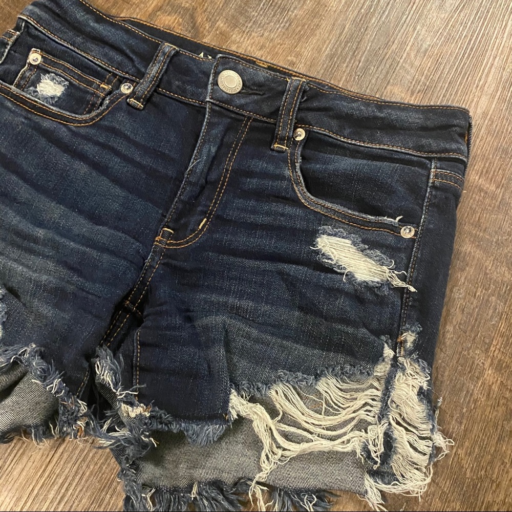 American Eagle Distressed Jean Shorts